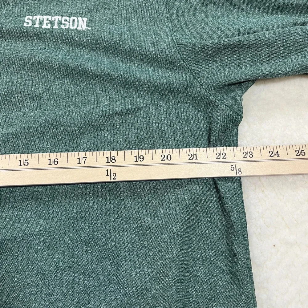 Nike Polo Mens Large Green Stetson University Player Polo Dri-Fit Short Sleeve